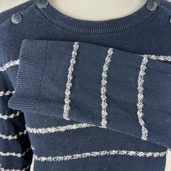 Timmy Hilfiger Nautical Long Sleeve Crew Neck Striped Sweater - Picture 4 of 8